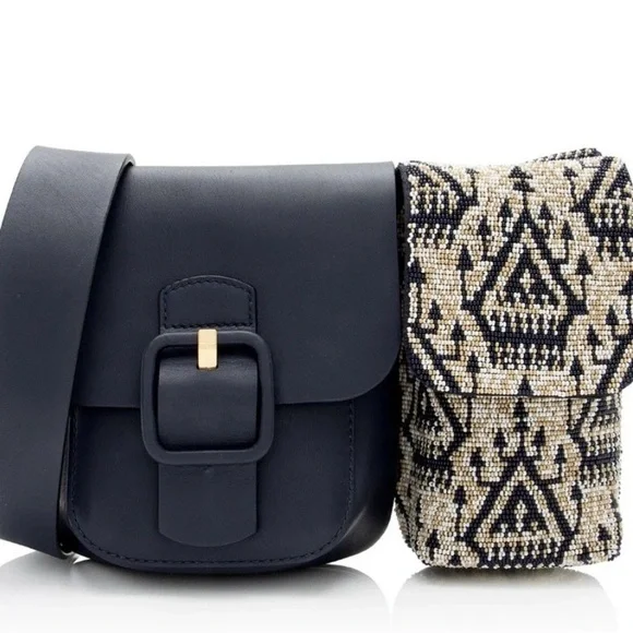 Tory Burch Sawyer Bag with Beaded Pouch - Picture 1 of 8